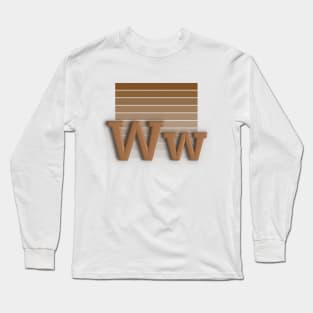 W - letter Long Sleeve T-Shirt